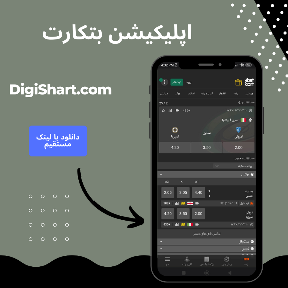 اپلیکیشن بتکارت