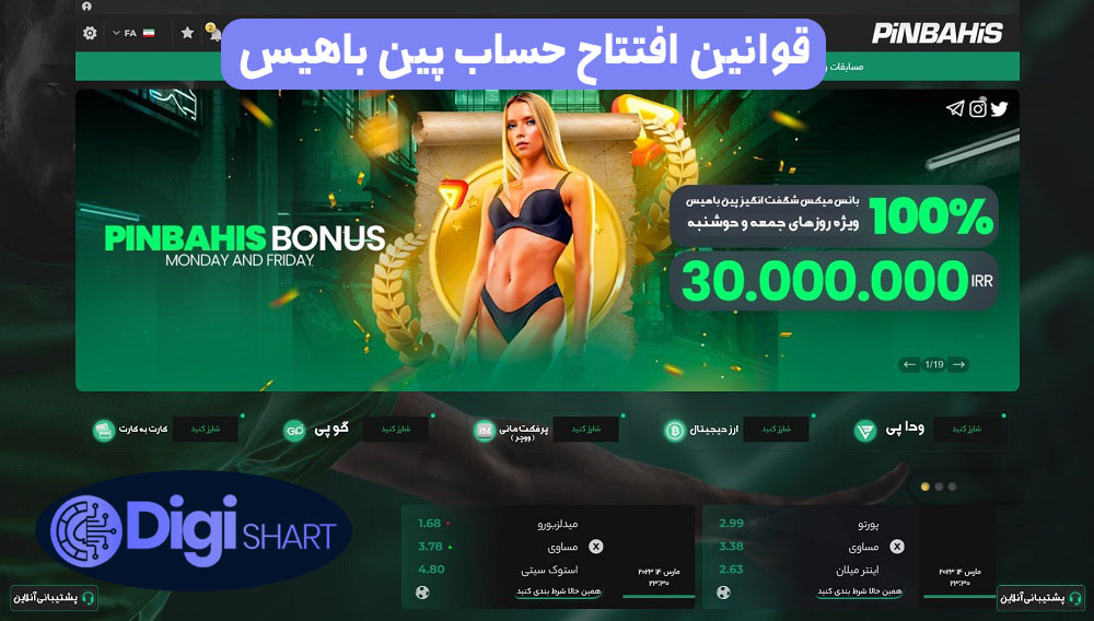 قوانین افتتاح حساب پین باهیس