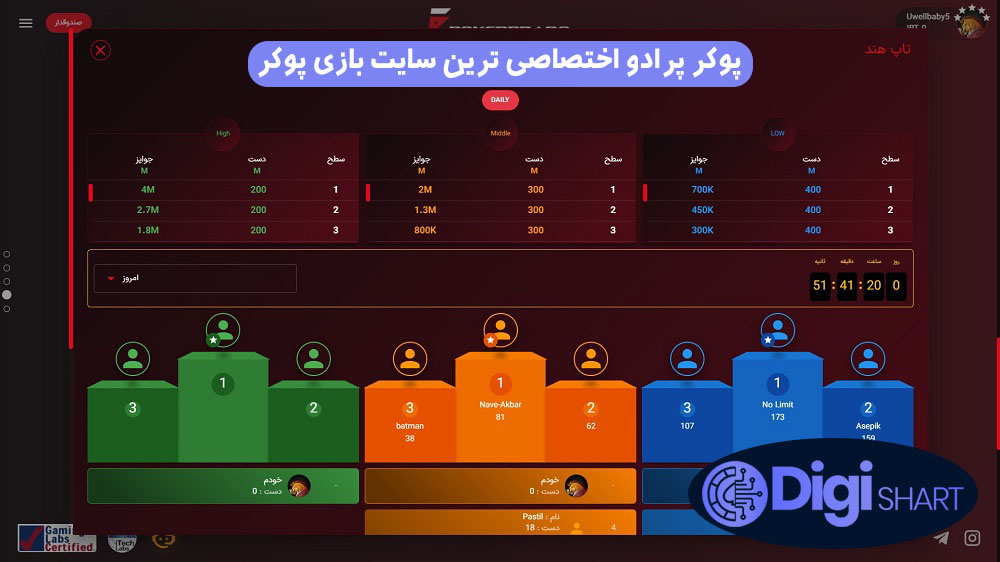 پوکر پرادو اختصاصی ترین سایت بازی پوکر