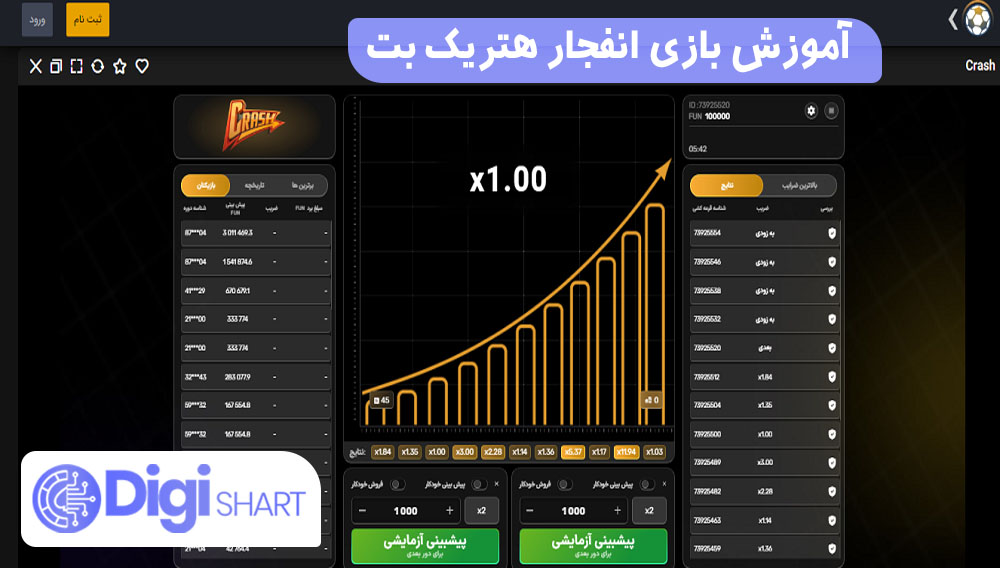 آموزش بازی انفجار هتریک بت