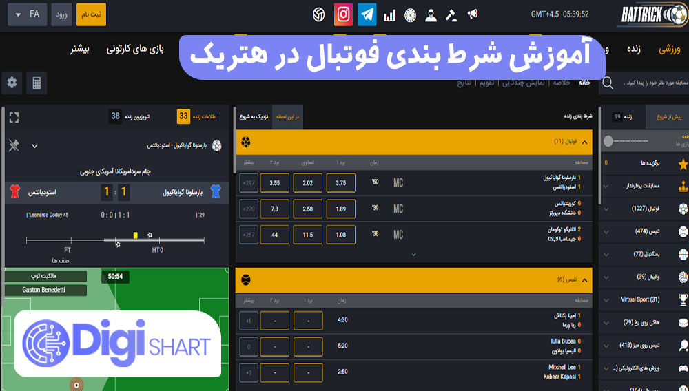 آموزش شرط بندی فوتبال در هتریک