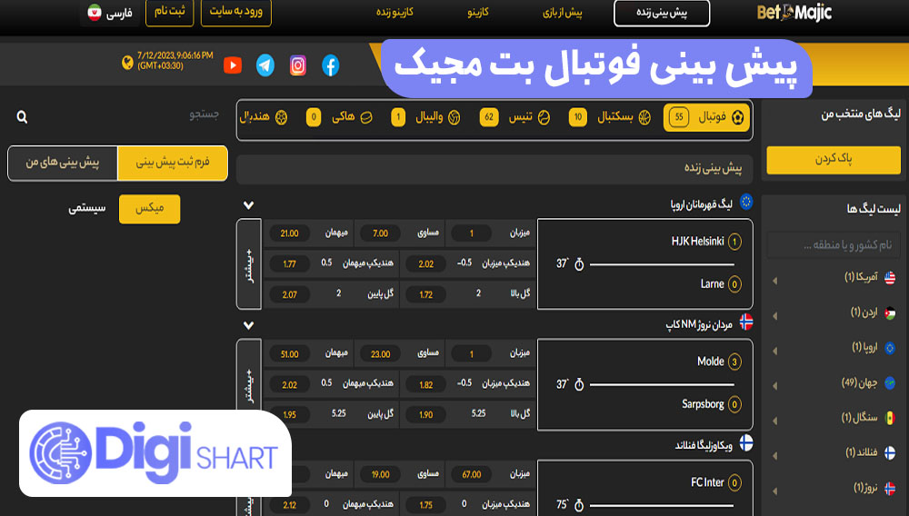 پیش بینی فوتبال بت مجیک