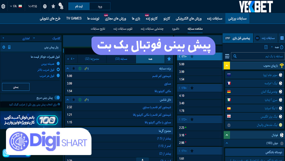 پیش بینی فوتبال یک بت