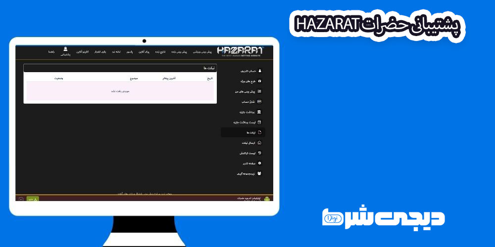 پشتیبانی حضرات Hazarat