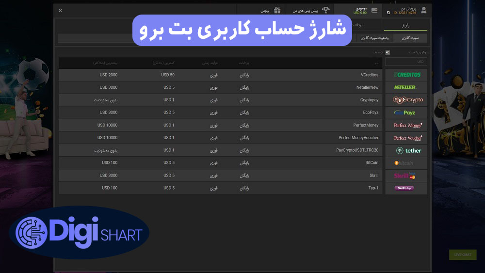راهنمای استفاده از اپلیکیشن بت برو