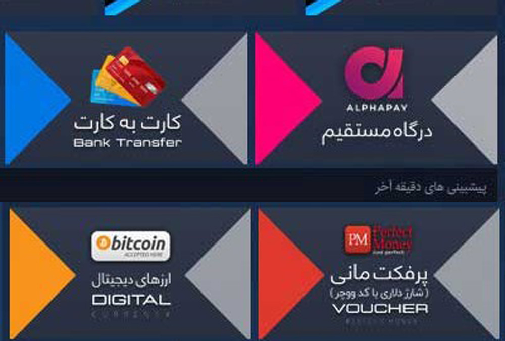 نحوه شارژ حساب در سایت رومابت RomaBet