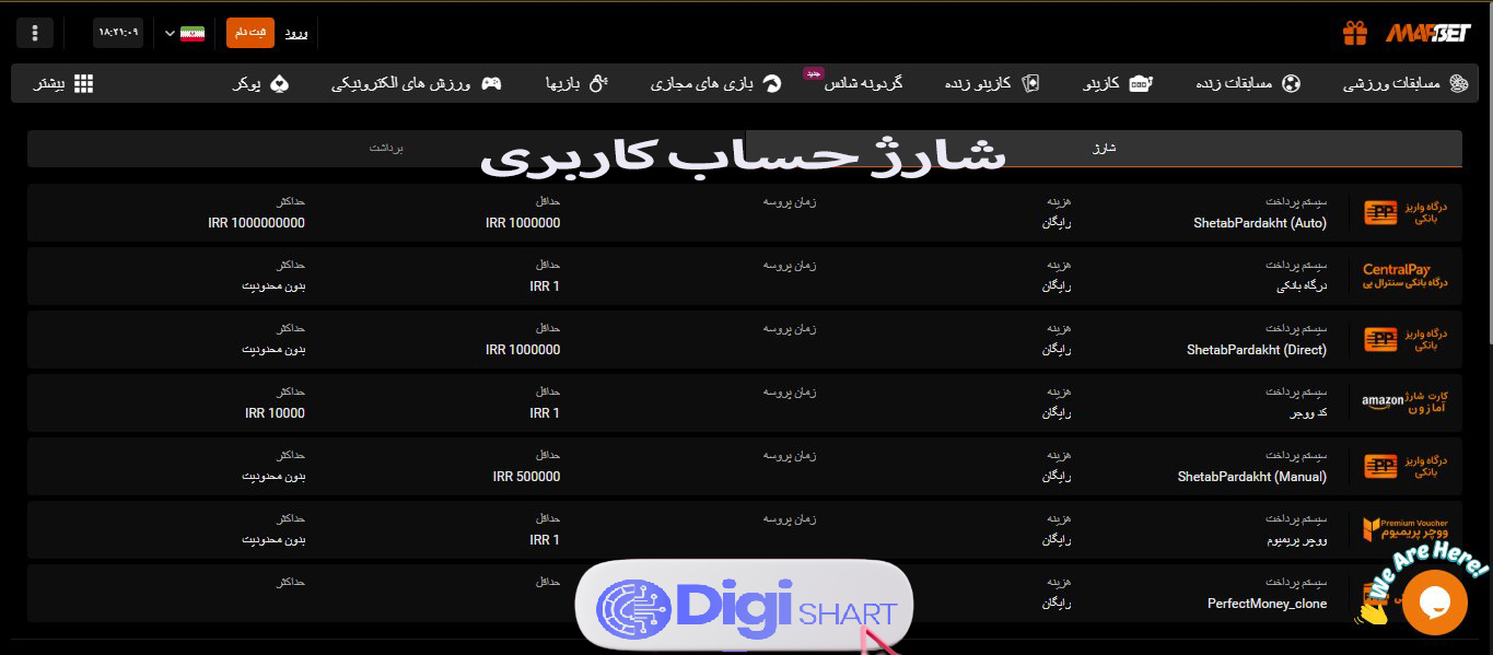 راهنمای استفاده از اپلیکیشن ماف بت