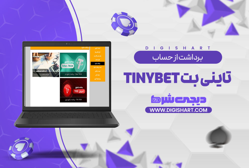 برداشت از حساب تاینی بت Tinybet
