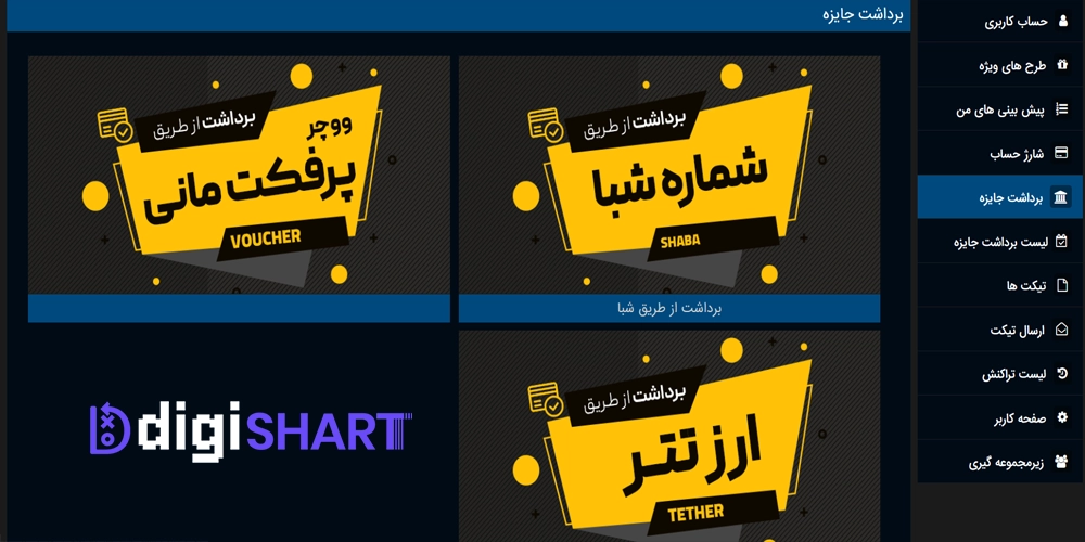 برداشت از حساب آیس بت ICE Bet