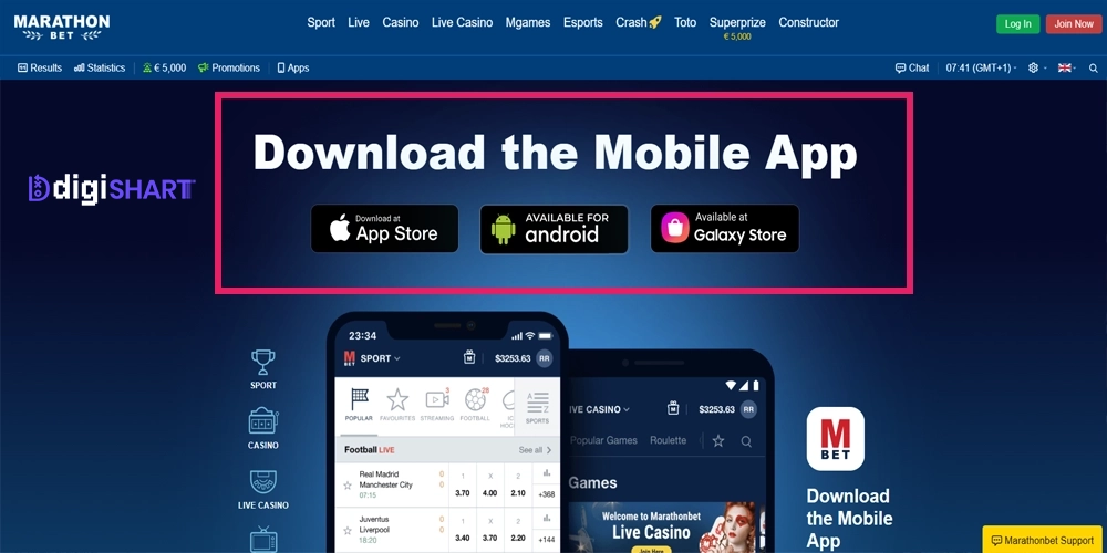 دانلود اپلیکیشن ماراتن بت
