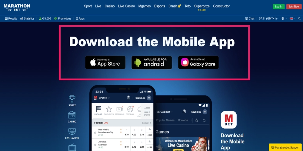 دانلود اپلیکیشن ماراتن بت
