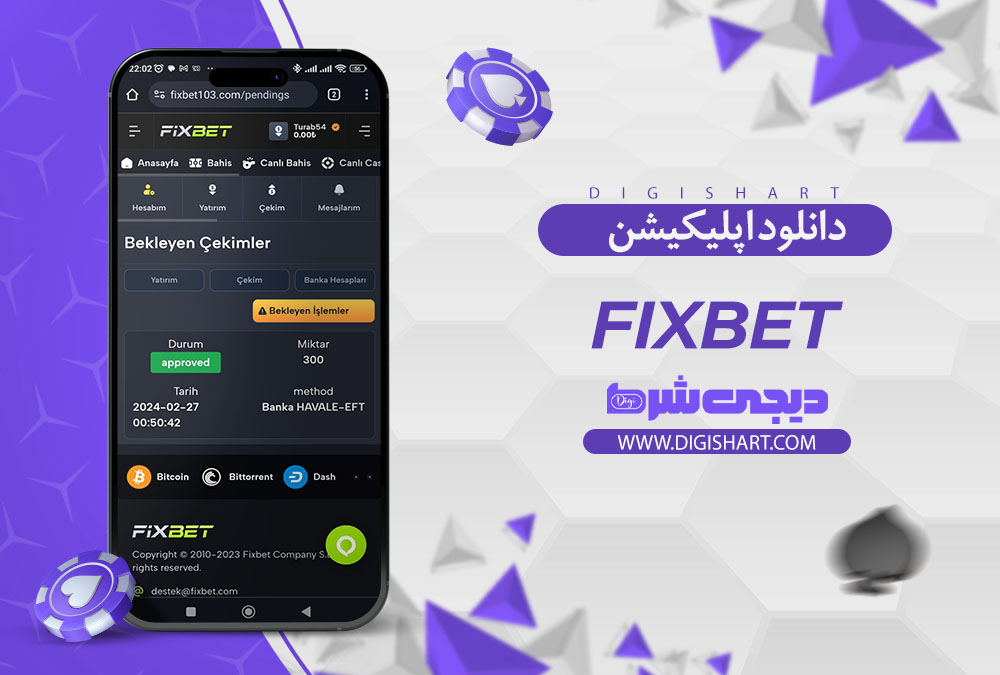 اپلیکیشن سایت کازینو فیکس بت Fixbet