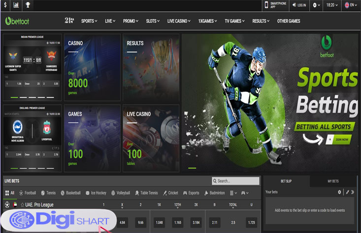 معرفی سایت کازینو بت فوت (BetFoot)